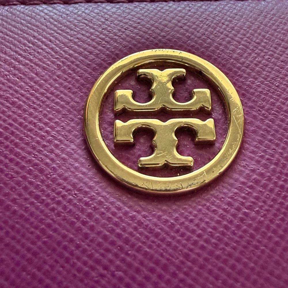 EUC Tory Burch Dena Leather Zip Continental Clutch Wallet - Picture 8 of 9